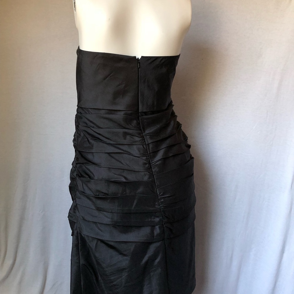 Bill Levkoff black formal fitted sleeveless gown - Picture 4 of 7